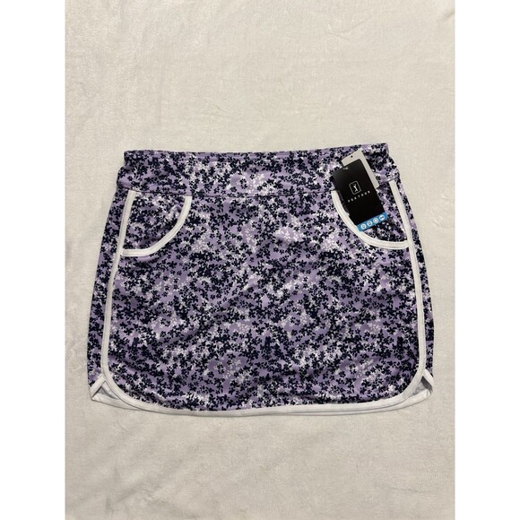 PGA Tour Womens Athletic Skort XL Purple Blue Floral Abstract Athleisure Driflux - Picture 1 of 8